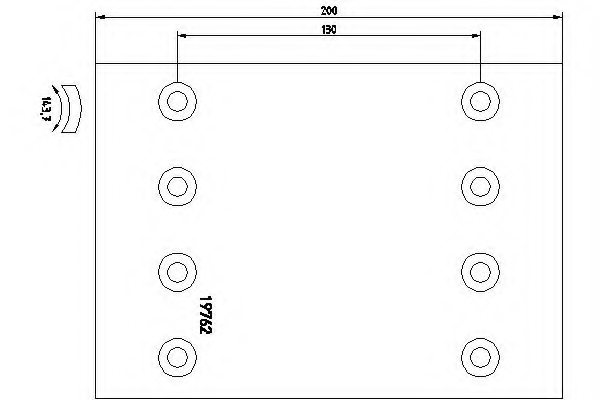 DON LZ/2/1 Brake Lining, drum brake